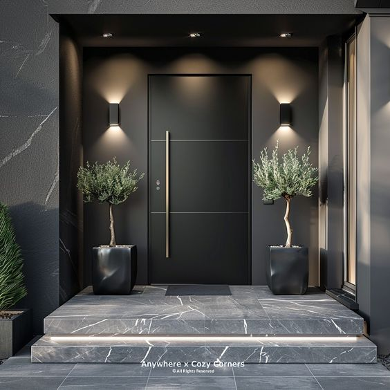 10 Inspirasi Pintu Rumah American Style