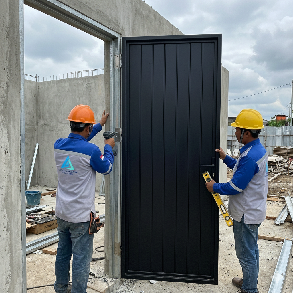 Pintu Besi Galvanis: Anti Karat dan Tahan Cuaca