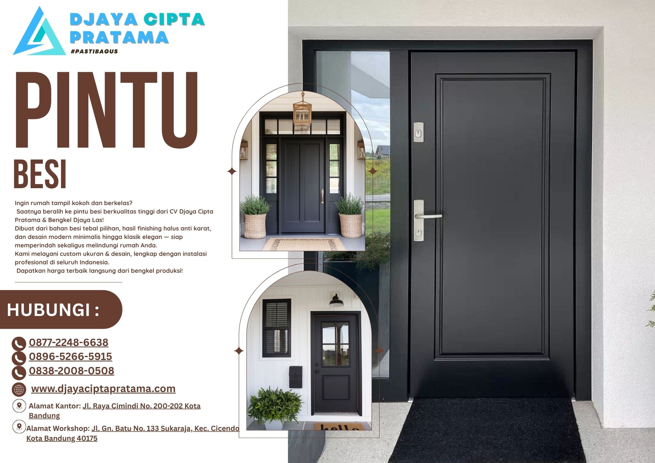 Jual Pintu Besi Utama Rumah – Harga Terjangkau & Kualitas Terbaik