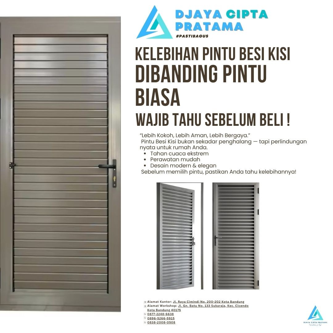 Kelebihan Pintu Besi Kisi Dibanding Pintu Biasa Wajib Tahu Sebelum Beli